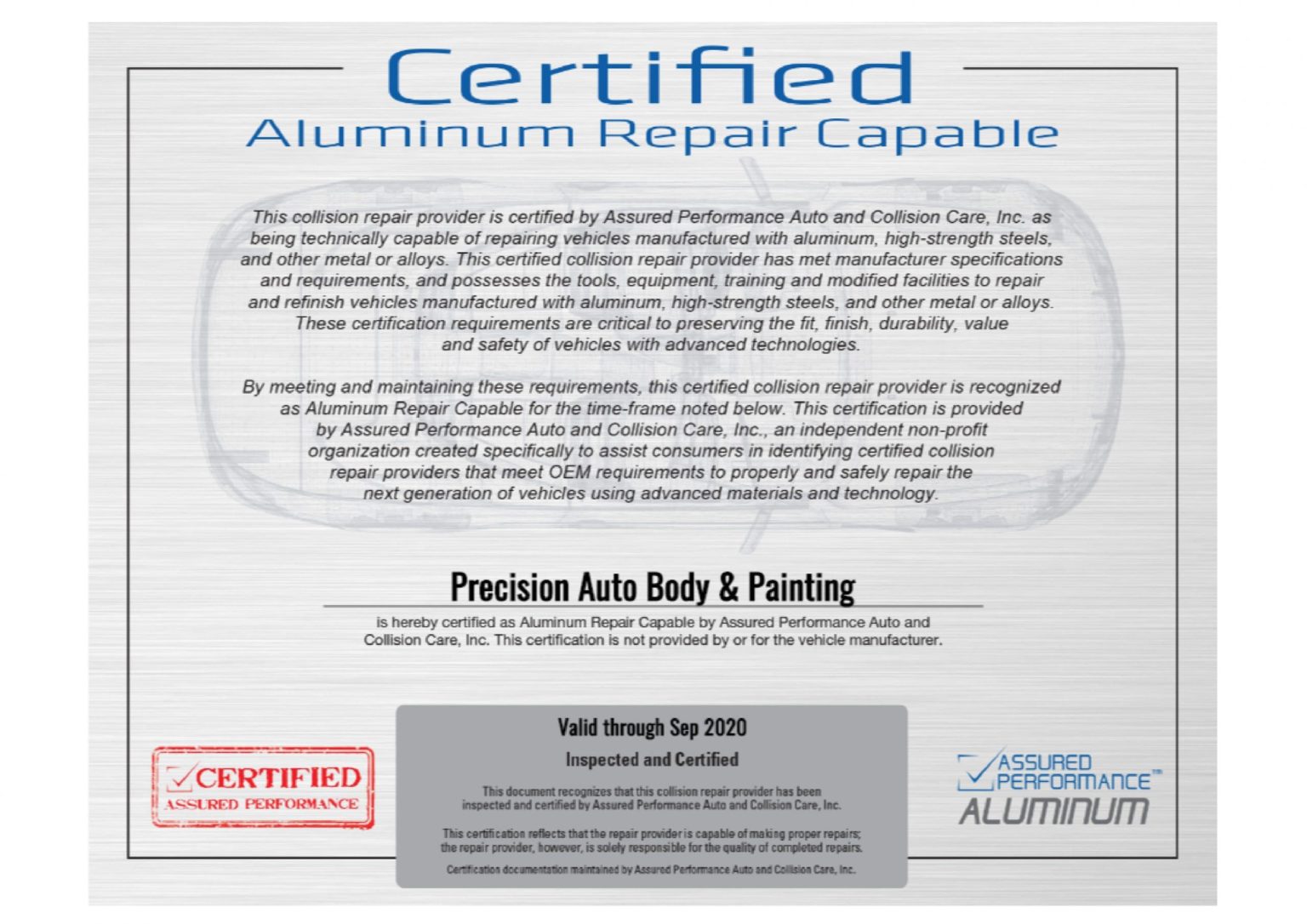 Services Precision Auto Body And Painting